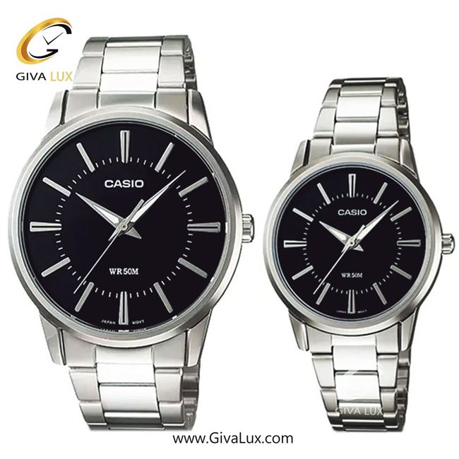 ساعت مچی اورجینال ست کاسیو Casio نقره ای | نقره ای| مشکی| کد رفرنس زنانه: LTP-1303D-1AVDF، مردانه: MTP-1303D-1AVDF